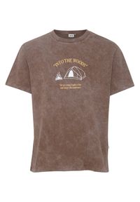 !SOLID - Solid T-Shirt 21108028 Brązowy Regular Fit. Kolor: brązowy. Materiał: bawełna