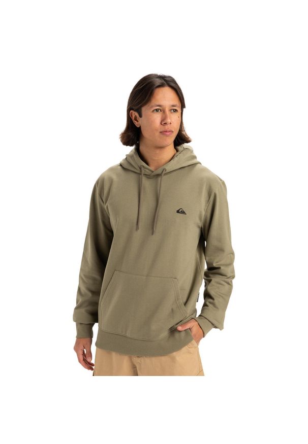 Quiksilver - Bluza z kapturem dla Mężczyzn BASIC Beżowy. Typ kołnierza: kaptur. Kolor: beżowy. Materiał: materiał, poliester, bawełna