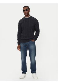 JOOP! Jeans Sweter 15 JJK-07Silano 30043085 Granatowy Modern Fit. Kolor: niebieski. Materiał: bawełna