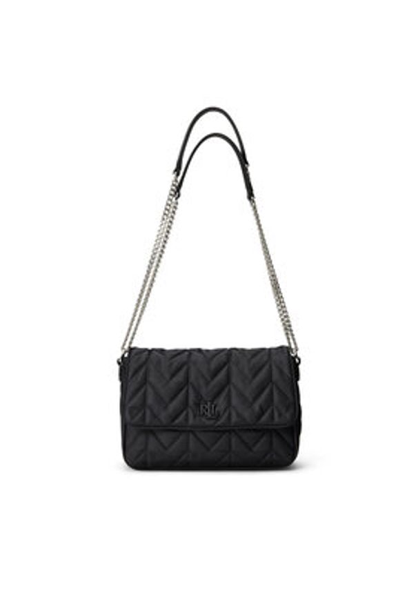 Lauren Ralph Lauren - LAUREN RALPH LAUREN Torebka 431P04319003 Czarny. Kolor: czarny. Materiał: skórzane