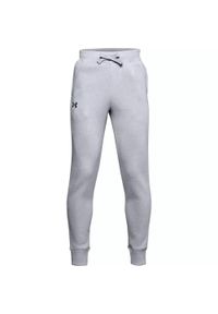 Spodnie dresowe chłopięce Under Armour RIVAL COTTON PANTS. Kolor: szary. Materiał: dresówka