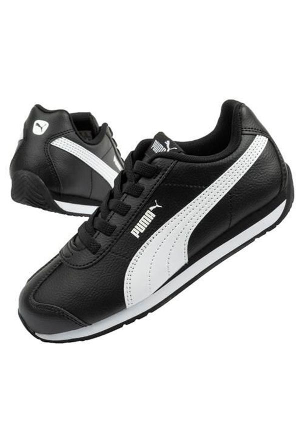 Buty do chodzenia dla dzieci Puma Pum Turin 3. Zapięcie: sznurówki. Kolor: czarny. Materiał: materiał, syntetyk. Szerokość cholewki: normalna. Sport: turystyka piesza