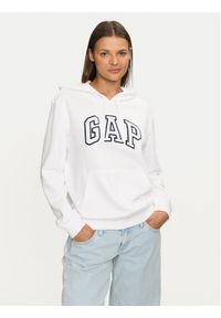 GAP - Gap Bluza 870537-01 Biały Regular Fit. Kolor: biały. Materiał: bawełna