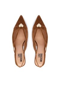 Love Moschino - LOVE MOSCHINO Czółenka JA10186G1PJA0210 Brązowy. Kolor: brązowy. Materiał: skóra #6