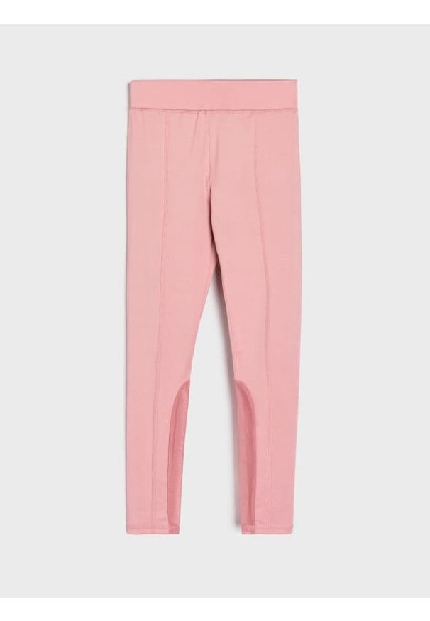 Sinsay - Legginsy Active - różowy. Kolor: różowy