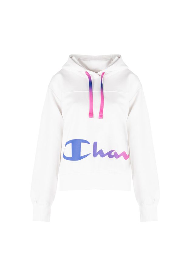 Champion Bluza "Hoodie" | 115621 | Kobieta | Biały. Okazja: na co dzień. Kolor: biały. Materiał: bawełna, poliester. Wzór: nadruk. Styl: sportowy, klasyczny, casual