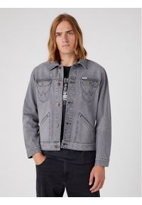 Wrangler Kurtka jeansowa Western W4MJEBY91 112330846 Szary Regular Fit. Kolor: szary. Materiał: jeans, bawełna #1