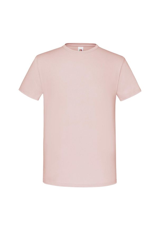 FRUIT OF THE LOOM - Kultowa Koszulka Unisex Dla Dorosłych. Kolor: różowy