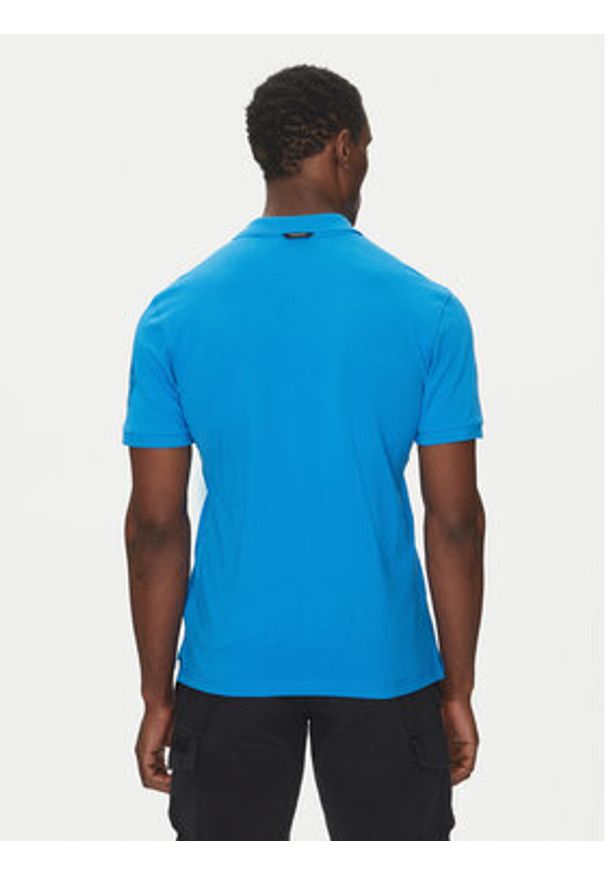 Napapijri Polo E-Amundsen NP0A4IN9 Niebieski Regular Fit. Typ kołnierza: polo. Kolor: niebieski. Materiał: bawełna