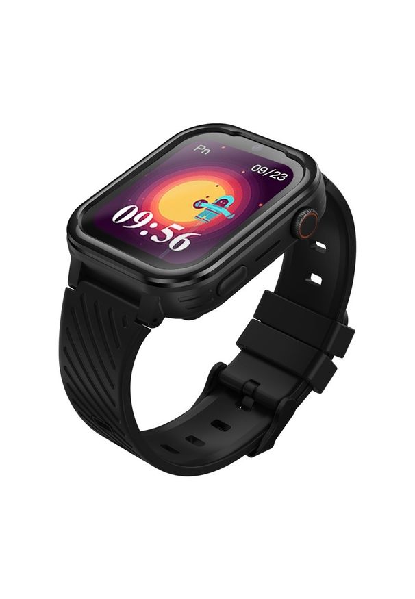 GARETT - Garett Kids Essa 4G Czarny. Rodzaj zegarka: smartwatch. Kolor: czarny. Styl: młodzieżowy