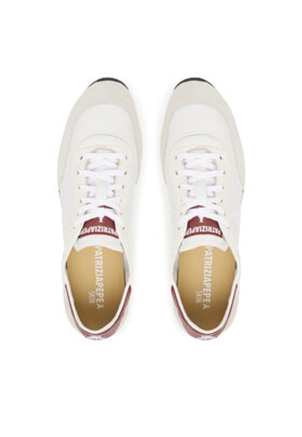Patrizia Pepe Sneakersy 2Z0054/V040-FG36 Biały. Kolor: biały. Materiał: materiał