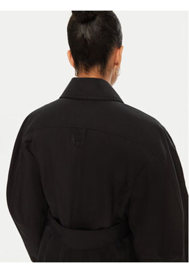 JACQUEMUS Trencz 24E241CO051 Czarny Regular Fit. Kolor: czarny. Materiał: bawełna