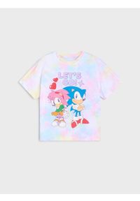 Sinsay - Koszulka tie-dye Sonic The Hedgehog - wielobarwny