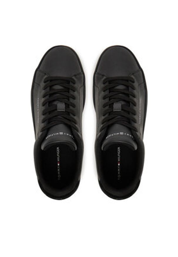 TOMMY HILFIGER - Tommy Hilfiger Sneakersy FM0FM05367 Czarny. Kolor: czarny. Materiał: skóra