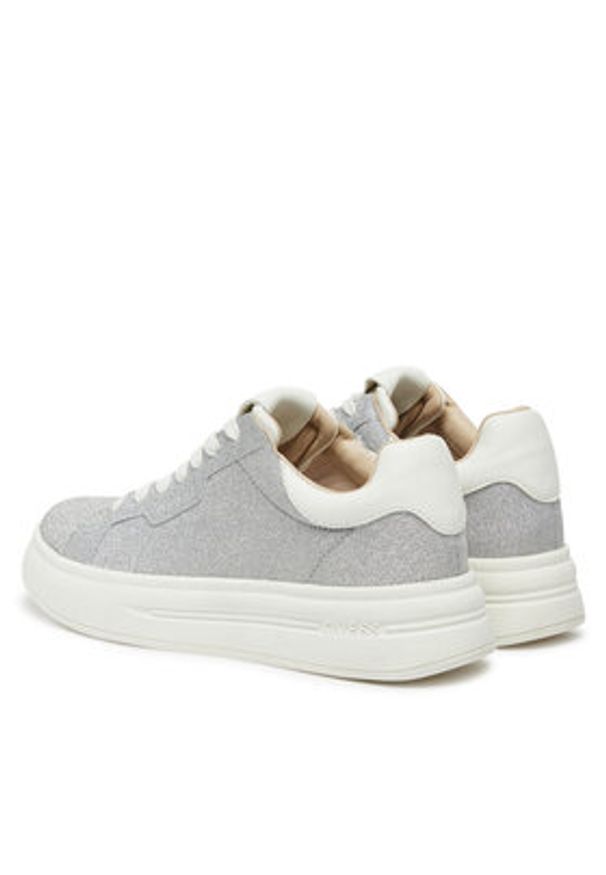 Guess Sneakersy FLPWIN LEL12 Srebrny. Kolor: srebrny. Materiał: skóra