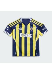 Adidas - Koszulka podstawowa dla dzieci Fenerbahçe 2025/2026. Kolor: niebieski, wielokolorowy, żółty. Sport: piłka nożna