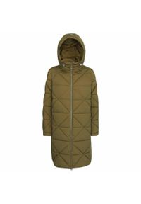 Geox - Kurtka GEOX W ALLENIE Zielony. Kolor: zielony. Materiał: tkanina