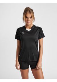 Koszulka sportowa z krótkim rękawem damska Hummel Core XK Poly Jersey S/S Woman. Kolor: czarny. Materiał: jersey. Długość rękawa: krótki rękaw. Długość: krótkie