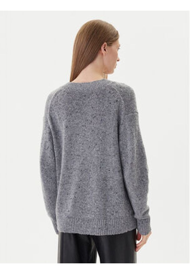 Calvin Klein Jeans Sweter Chunky LV044D328G Szary Regular Fit. Kolor: szary. Materiał: syntetyk