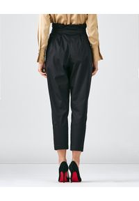 CASTELLANI - Czarne bawełniane spodnie. Kolor: czarny. Materiał: bawełna #6