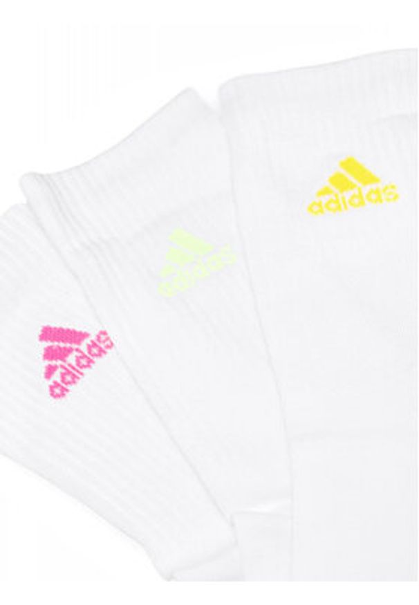 Adidas - adidas Zestaw 3 par wysokich skarpet unisex IP2635 3-PACK Biały. Kolor: biały. Materiał: bawełna