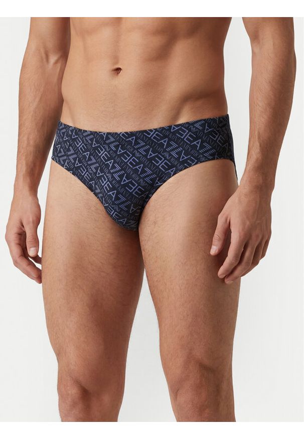 EA7 Emporio Armani Kąpielówki 7M000501 AF21249 MB461 Granatowy. Kolor: niebieski. Materiał: syntetyk