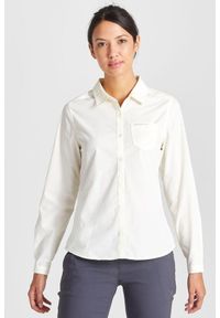CRAGHOPPERS - Koszula podróżnicza damska Craghoppers Kiwi II LS Shirt. Kolor: biały