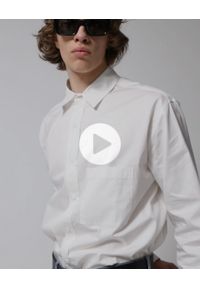 outhorn - Koszula bawełniana męska - biała. Kolor: biały. Materiał: bawełna. Długość rękawa: długi rękaw. Długość: długie #9