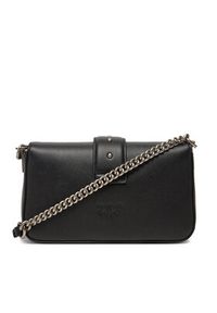 Pinko - PINKO Torebka Love One Mini Slouchy Fl PE 25 PLTT 104340 A0QO Czarny. Kolor: czarny. Materiał: skórzane #4