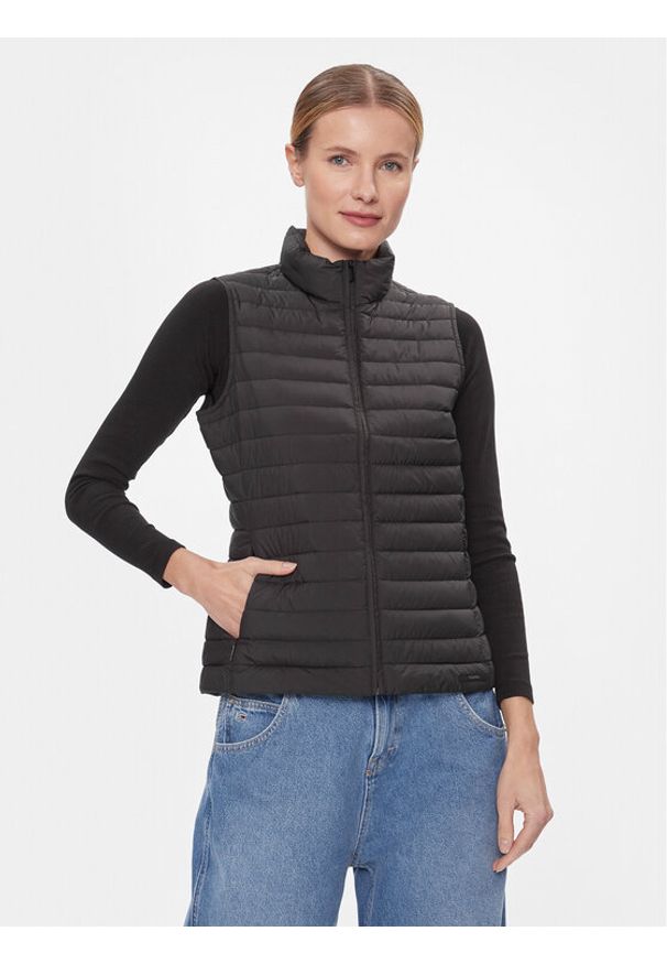 Calvin Klein Bezrękawnik Packable Super Lw Padded Vest K20K206325 Czarny Slim Fit. Kolor: czarny. Materiał: syntetyk. Długość rękawa: bez rękawów