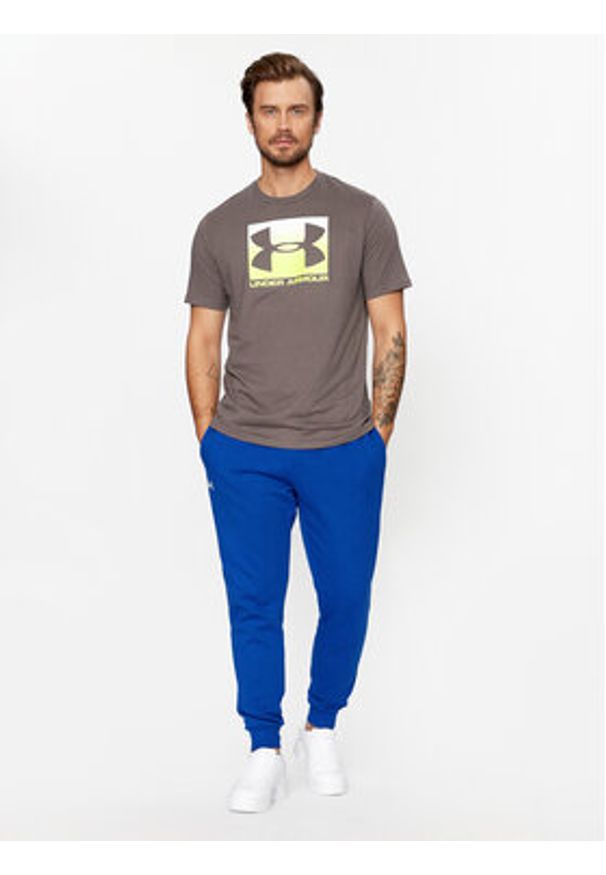 Under Armour T-Shirt Ua Boxed Sportstyle Ss 1329581 Szary Loose Fit. Kolor: szary. Materiał: bawełna, syntetyk