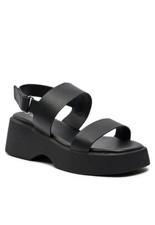 Aldo Sandały Thilda 13734051 Czarny. Kolor: czarny. Materiał: skóra