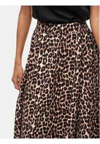 Vila Spódnica maxi Valencia 14106880 Brązowy Regular Fit. Kolor: brązowy. Materiał: bawełna #4