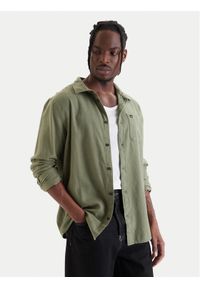 Quiksilver Koszula Motherfly Solid EQYWT04651 Zielony Regular Fit. Kolor: zielony. Materiał: bawełna #1