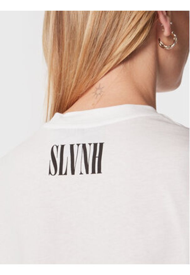 Silvian Heach T-Shirt PGA22022TS Biały Relaxed Fit. Kolor: biały. Materiał: bawełna