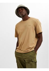 Selected Homme T-Shirt 16087858 Żółty Regular Fit. Kolor: żółty. Materiał: bawełna #6