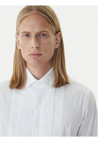 Calvin Klein Koszula LV019EU063 Biały Slim Fit. Kolor: biały. Materiał: bawełna #3