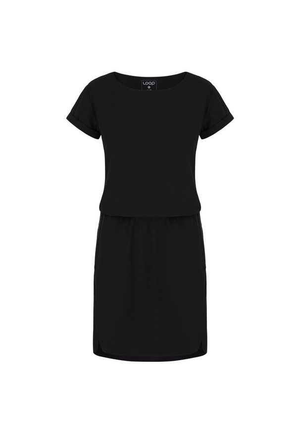 ZOOPLEMENTS - Sukienka damska Loap Ubulina XS czarna. Kolor: czarny. Sezon: lato. Sport: turystyka piesza