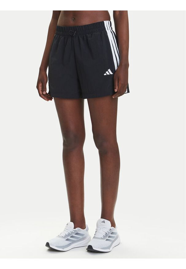 Adidas - adidas Szorty sportowe Essentials 3-Stripes JE1309 Czarny Loose Fit. Kolor: czarny. Materiał: syntetyk