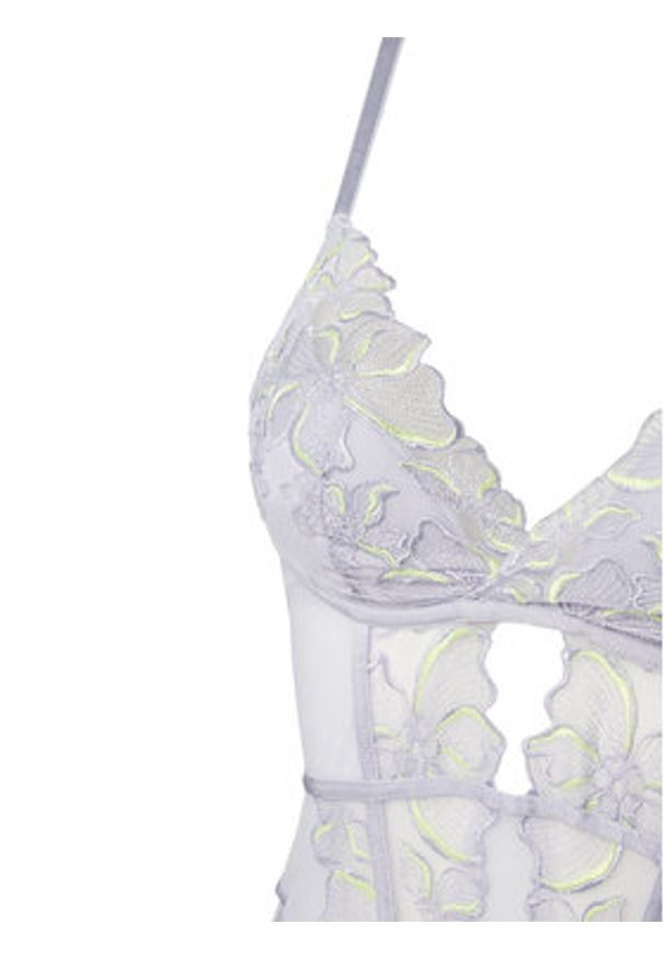 Hunkemöller Body 301936 Fioletowy. Kolor: fioletowy. Materiał: syntetyk
