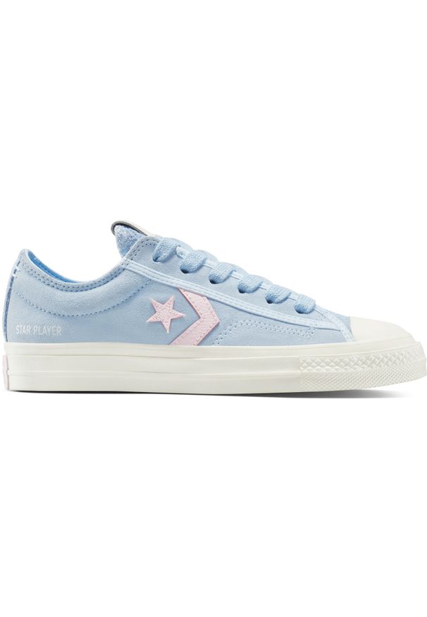 Buty sportowe damskie Converse Star Player 76 Colorful Suede. Kolor: niebieski. Materiał: zamsz, materiał
