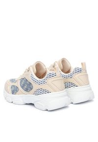 Guess Sneakersy FLTIDY ELE12 Beżowy. Kolor: beżowy. Materiał: skóra #5