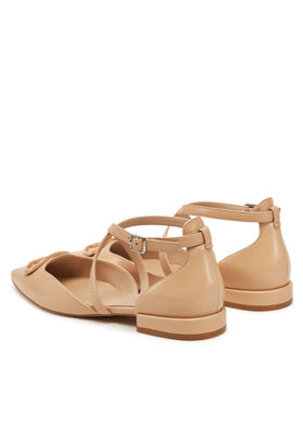 Liu Jo Baleriny Viola 19 SA5025 PX460 Beżowy. Kolor: beżowy. Materiał: skóra