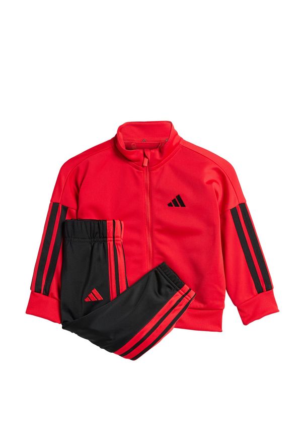 Adidas - Dres Essentials CLIMACOOL Kids. Okazja: na uczelnię. Kolor: czerwony, wielokolorowy, czarny. Materiał: dresówka. Styl: sportowy