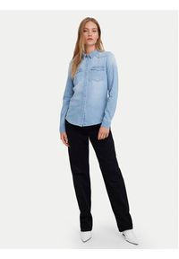 Vero Moda Koszula jeansowa Maria 10277523 Błękitny Slim Fit. Kolor: niebieski. Materiał: bawełna #2