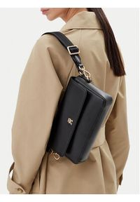 TOMMY HILFIGER - Tommy Hilfiger Torebka Th Distinct Conv Crossover AW0AW17219 Czarny. Kolor: czarny. Materiał: skórzane #7