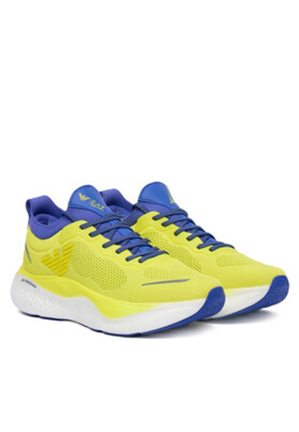 EA7 Emporio Armani Sneakersy X8X246 XK443 MZ610 Żółty. Kolor: żółty. Materiał: materiał
