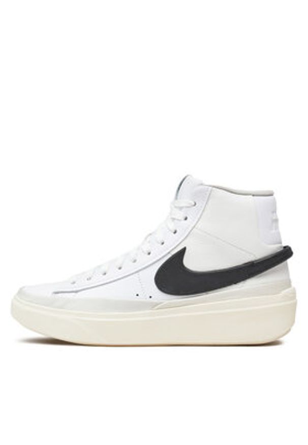 Nike Sneakersy Blazer Phantom Mid DX5800 100 Biały. Kolor: biały. Materiał: skóra