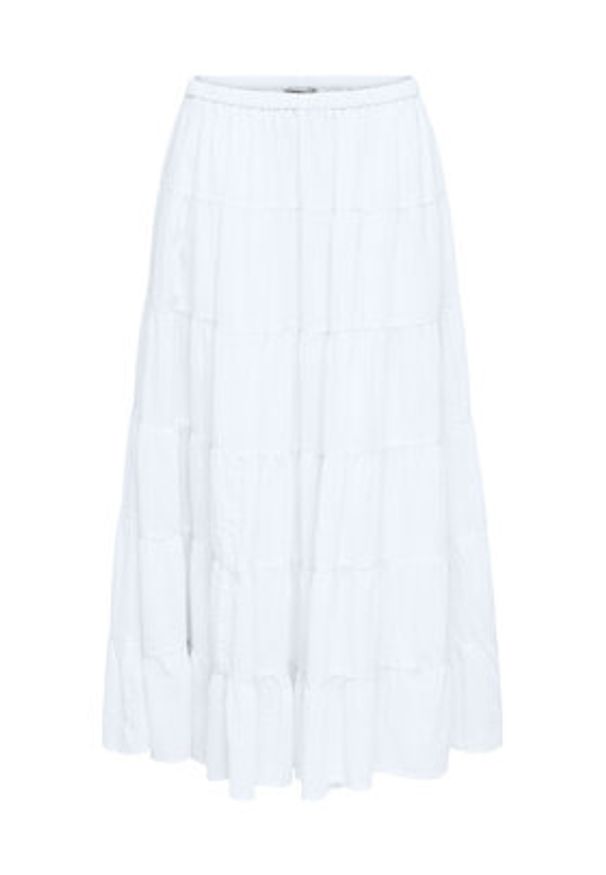 only - ONLY Spódnica maxi Kelly 15374229 Biały Regular Fit. Kolor: biały. Materiał: bawełna