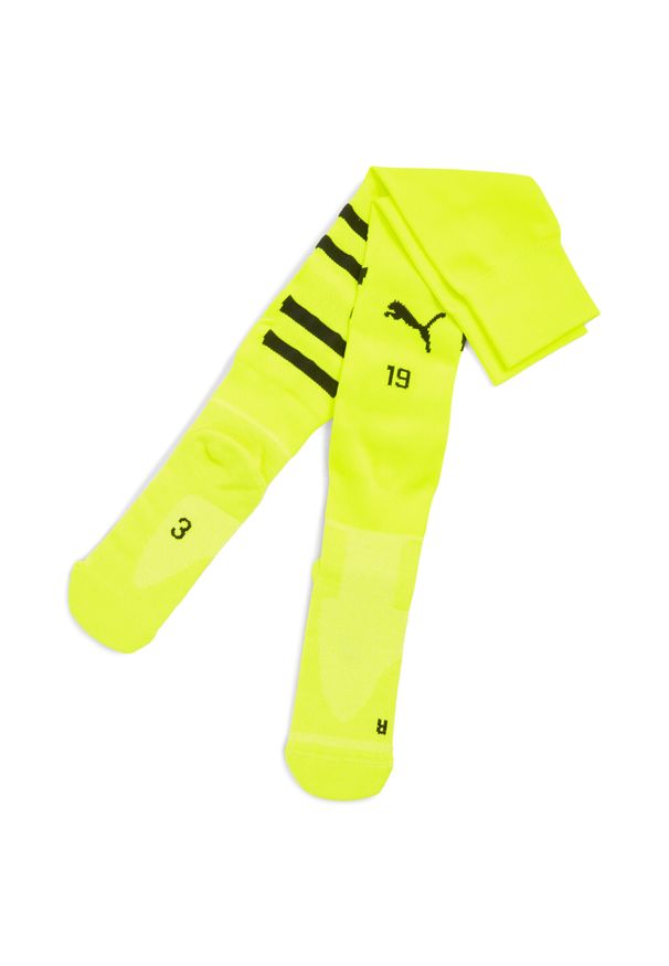 Puma - Męskie skarpety z grafiką Borussia Dortmund PUMA Yellow Alert Black. Kolor: żółty, wielokolorowy, czarny. Sport: piłka nożna